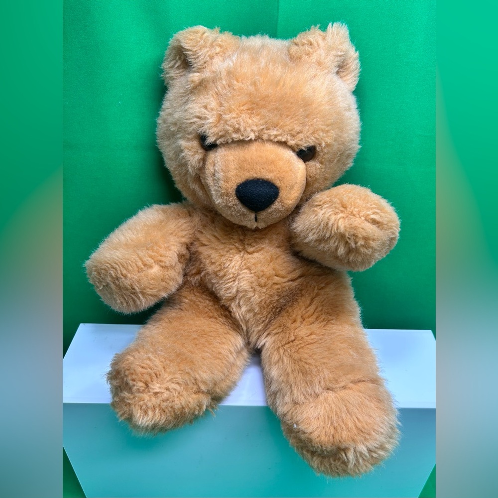 1990 Playskool Baby Teddy Bear 5149 Soft Plush Toy Brown Stuffed Animal 13” Tall